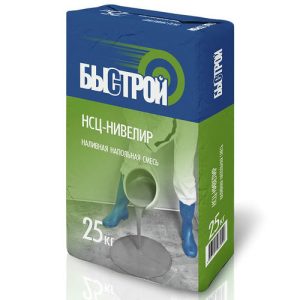 Пол наливной Быстрой НСЦ-нивелир 25 кг