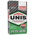 Штукатурка цементная Unis Силин Цокольный серая 25 кг