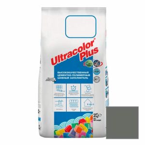 Затирка цементная Mapei Ultracolor Plus 113 темно-серая 2 кг