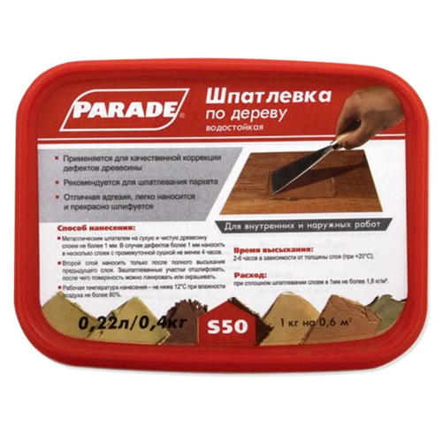 Шпатлевка акриловая по дереву Parade Classic S50 Сосна 0,4 кг