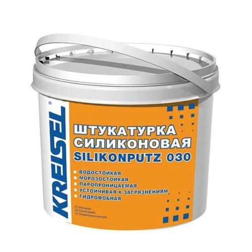 Декоративная штукатурка силиконовая Kreisel 030 SILIKONPUTZ "короед" 2мм/3мм группа1 25кг позиция под заказ