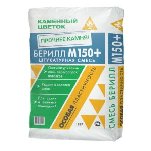 Штукатурка цементная Каменный цветок М 150 Берилл серый 50кг