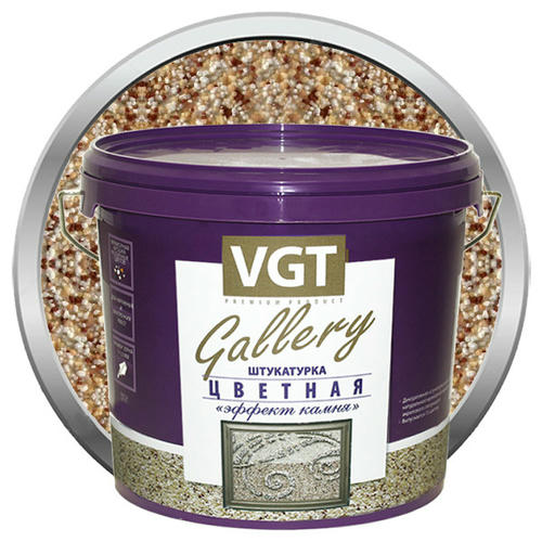 Штукатурка с эффектом камня VGT Gallery №15 коралл мелкозернистая 6 кг