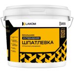 Шпатлевка финишная интерьерная Lakom ручное нанесение 25 кг