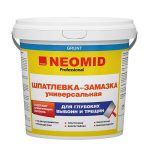 Neomid, 5 кг, шпатлевка-замазка универсальная для заделки глубоких выбоин и трещин