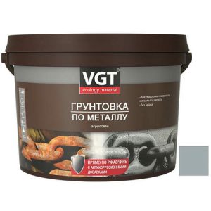 Грунтовка по металлу VGT ВД-АК-0301 серая 0,6 кг