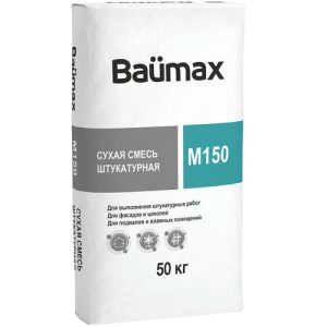 Смесь сухая штукатурная Baumax М-150 50 кг