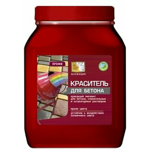 Краситель для бетона Коллекция 0,7кг красный (банка) ПЭТ — изображение 2