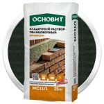 Раствор кладочный Основит Брикформ МС11/1 графит 25 кг