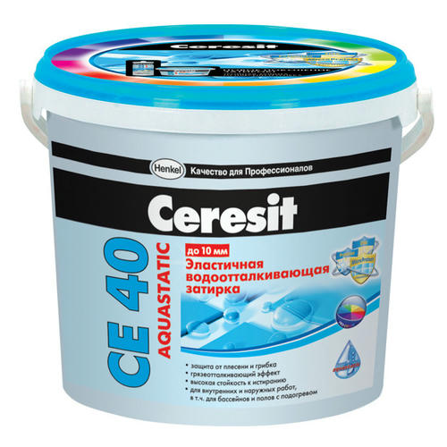 Затирка цементная Ceresit CE 40 Aquastatic Небесная — изображение 2