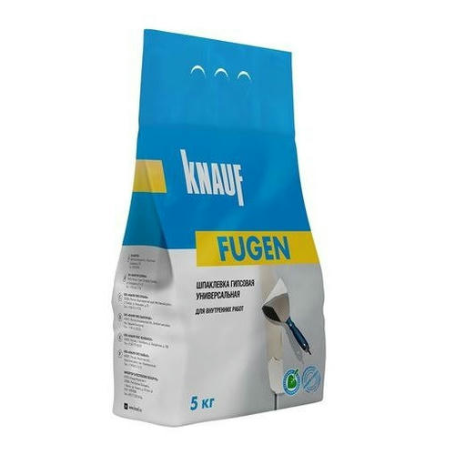Шпатлевка гипсовая Knauf Фуген серая 5 кг — изображение 2