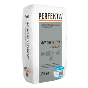 Штукатурка цементная универсальная Perfekta Фронтпро Стандарт Зимняя серия 25 кг