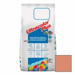 Затирка цементная Mapei Ultracolor Plus 140 красный коралл 2 кг