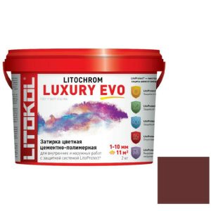 Затирка цементо-полимерная для швов Litokol Luxury Evo LLE.335 Гранатовый 2 кг
