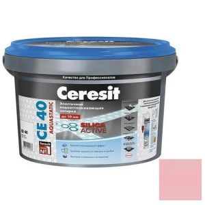 Затирка цементная для швов Ceresit CE 40 Aquastatic №33 Фламинго 2 кг