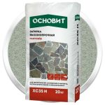 Затирка цементная для широких швов Основит Плитсэйв XC35 H светло-серая 20 кг
