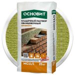 Раствор кладочный Основит Брикформ МС11 желто-зеленый 25 кг