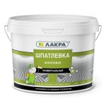 Шпатлевка акриловая универсальная Лакра для внутренних и наружных работ 3 кг