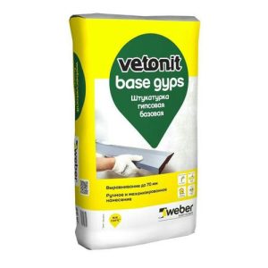 Штукатурка гипсовая Weber.Vetonit Base Gyps 30 кг