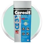 Затирка цементная для узких швов Ceresit СЕ33 Comfort Мята 2 кг
