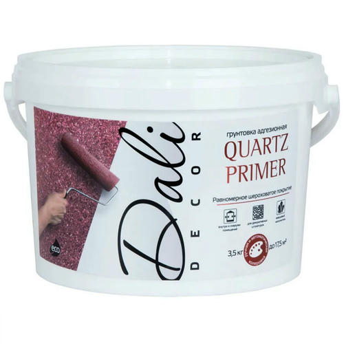 Грунтовка акриловая Dali Decor Quartz Primer 20283 адгезионная 3,5 кг