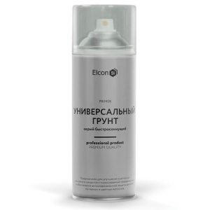 Грунт аэрозоль акриловый Elcon универсальный серый 520 мл