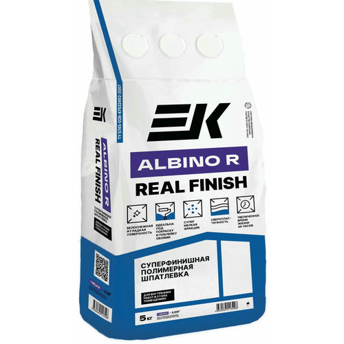 Шпатлевка полимерная финишная ЕК LR plus/albino R 5кг — изображение 2