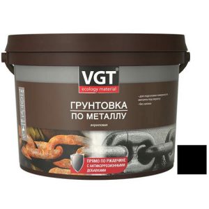 Грунтовка по металлу VGT ВД-АК-0301 черная 1 кг