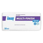 Шпаклёвка цементная фасадная Knauf Мульти-финиш белый 25 кг
