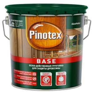 Грунтовка для защиты древесины Pinotex Base бесцветная 2,5 л