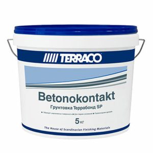 Грунтовка Terraco (Террако) акриловая Terrabond Террабонд SP бетоноконтакт 5 кг