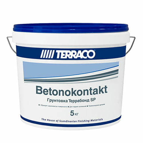 Грунтовка Terraco (Террако) акриловая Terrabond Террабонд SP бетоноконтакт 5 кг