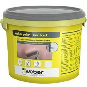 Грунтовка Weber-Vetonit.prim contact Кварцевая сцепляющая