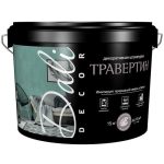 Штукатурка декоративная акриловая Dali Decor Травертин белая 15 кг