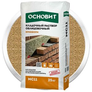 Раствор кладочный Основит Брикформ МС11 ореховый 25 кг