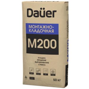 Сухая смесь Dauer М-200 монтажно-кладочная 50 кг