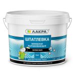 Шпатлевка латексная финишная Лакра выравнивающая для гипсокартона 9 кг