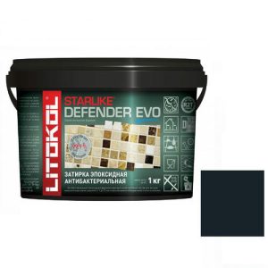 Затирка эпоксидная для швов Litokol Starlike Defender Evo S.145 Nero Carbonio 1 кг