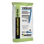 Шпаклевка известковая Weber Vetonit LR Fine (суперфинишная) белый 25кг