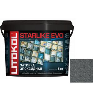Затирка эпоксидная для швов Litokol Starlike Evo S.130 Grigio Ardesia 5 кг