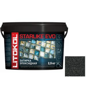 Затирка эпоксидная для швов Litokol Starlike Evo S.145 Nero Carbonio 2,5 кг