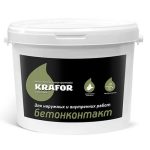 Грунтовка Krafor акриловая водно-дисперсионная Бетоноконтакт 12 л