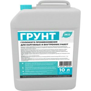 Грунтовка акриловая глубокого проникновения Грида Эко морозостойкая 10 л