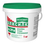 Шпаклевка готовая суперфинишная Основит Элисилк PA39 W супербелая 1 кг