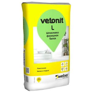 Шпатлевка финишная Weber.Vetonit L белая 20 кг