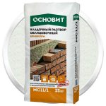 Раствор кладочный Основит Брикформ МС11/1 супербелый 25 кг