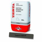 Затирка цементная Terta зима Деколит 5257 темно-серый 25кг