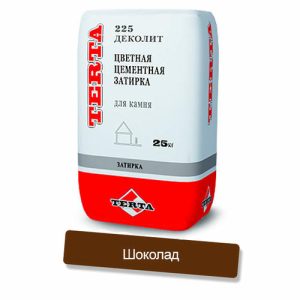 Затирка цементная Terta Деколит 2262 шоколад 25кг