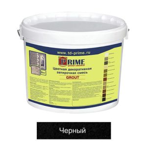 Затирка цементная Prime Grout 6653 черная 6кг