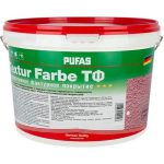 Штукатурка декоративная акриловая Pufas Textur Farbe ТФ камешковая морозостойкая 1,5 мм 30 кг